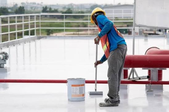Industrial manufacturing facility floor